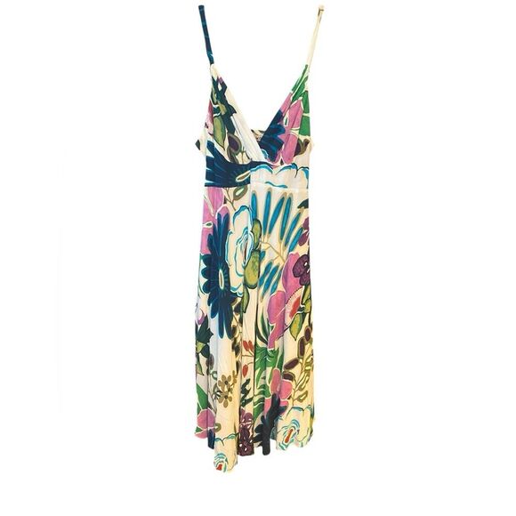 Jams World Sz L Multicolor-Color Lotus Moon Halter Maxi Flowy Boho Beach Dress - Picture 5 of 9